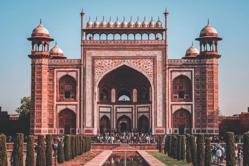 Darwaza-i-Rauza, the great gate of the Taj Mahal