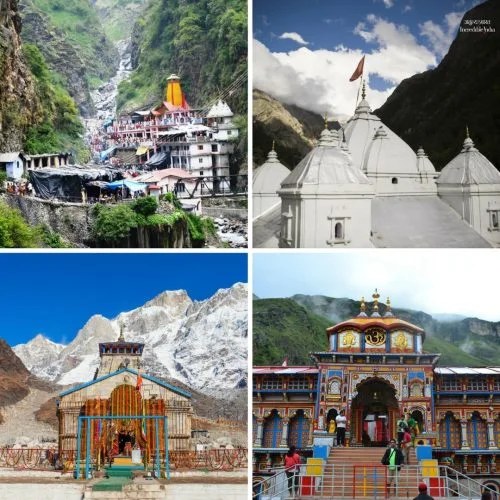 Yamunotri, Gangotri, Kedarnath and Badrinath temples