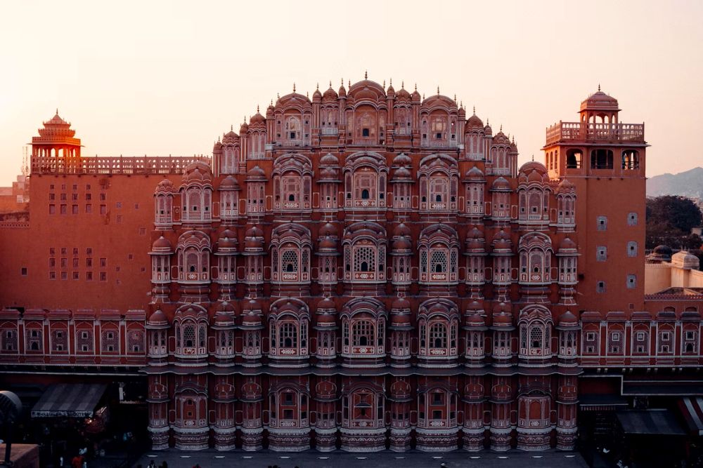 Hawa Mahal at sunset