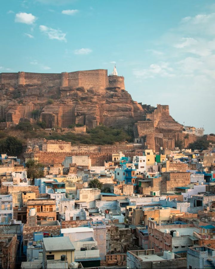 Mehrangarh Fort above the Blue City of Jodhpur