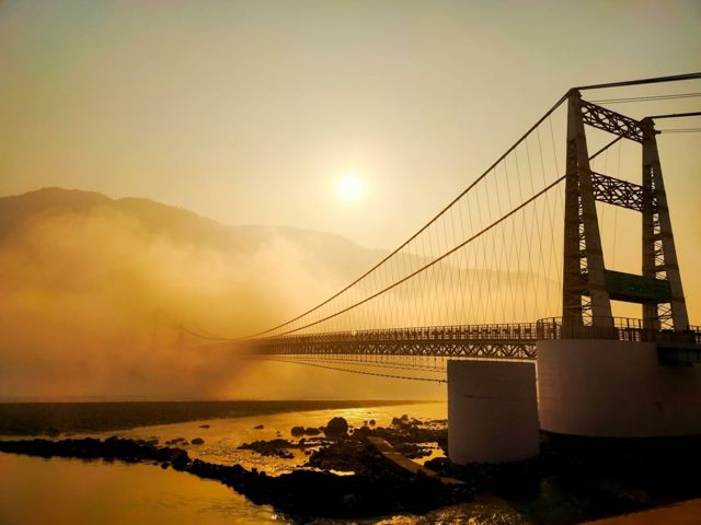Janki Setu at sunrise