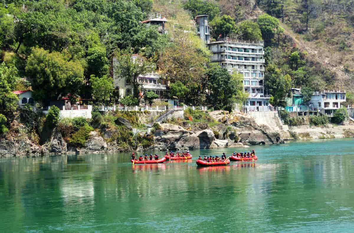 White-water rafting on the Ganga, Rishikesh