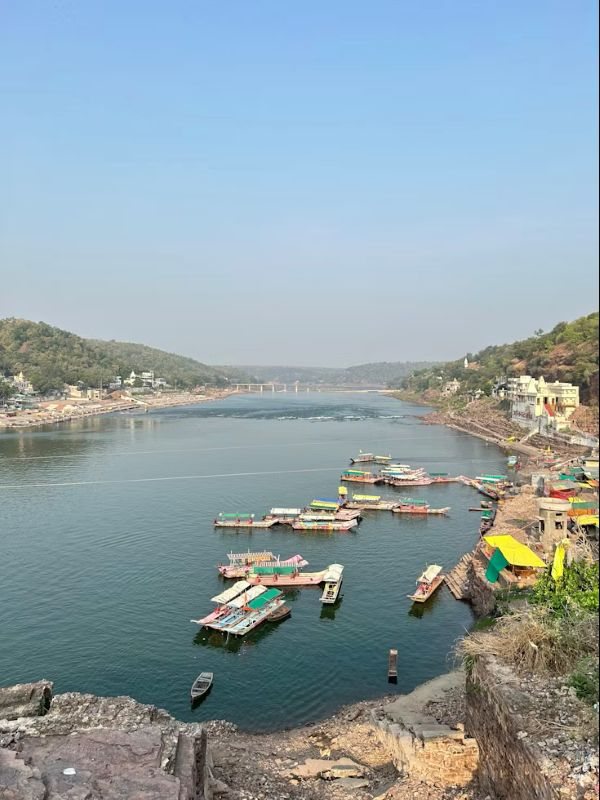 The Narmada valley at Omkareshwar