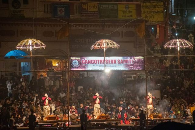 Ganga Aarti at Dashashwamedh Ghat