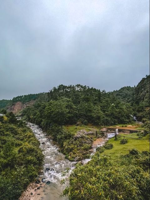 Streams meeting in the hills of Sohra