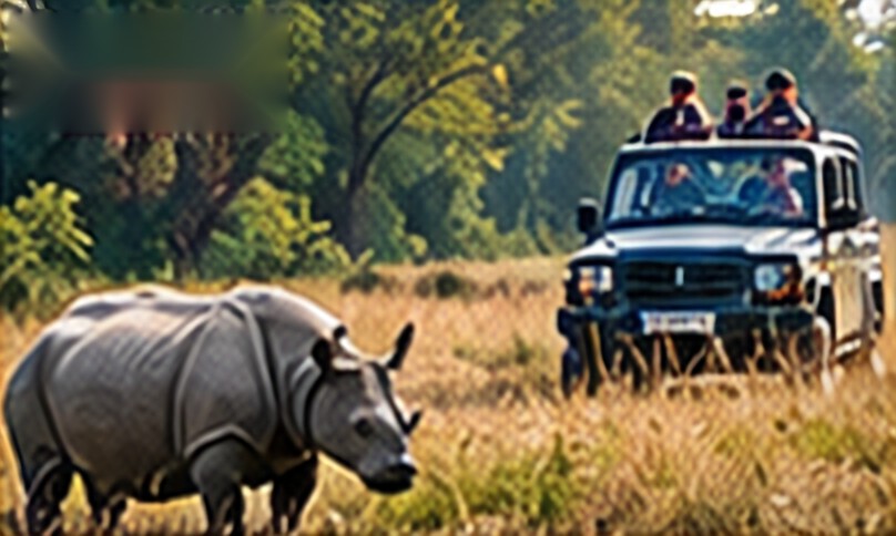 One-horned rhino, Chitwan National Park